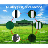 Instahut Gazebo Pop Up Marquee 3x3m Outdoor Tent Folding Wedding Gazebos Green