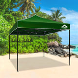 Instahut Gazebo Pop Up Marquee 3x3m Outdoor Tent Folding Wedding Gazebos Green