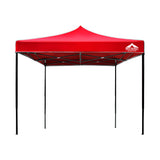 Instahut Gazebo Pop Up Marquee 3x3m Outdoor Tent Folding Wedding Gazebos Red