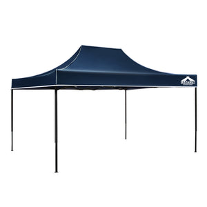 Instahut Gazebo Pop Up Marquee 3x4.5m Outdoor Tent Folding Wedding Gazebos Navy