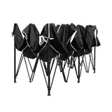 Instahut Gazebo Pop Up Marquee 3x6m Outdoor Tent Folding Wedding Gazebos Black