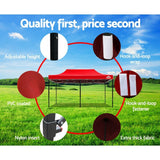 Instahut Gazebo Pop Up Marquee 3x6m Outdoor Tent Folding Wedding Gazebos Navy