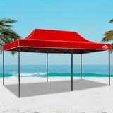 Instahut Gazebo Pop Up Marquee 3x6m Outdoor Tent Folding Wedding Gazebos Navy