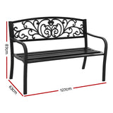 Gardeon Outdoor Garden Bench - Black