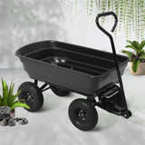 Gardeon 75L Garden Dump Cart - Black