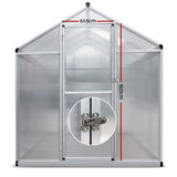 Greenfingers Greenhouse Aluminium Green House Garden Shed Greenhouses 2.42x1.9M