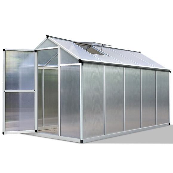 Greenfingers Greenhouse Aluminium Green House Garden Shed Greenhouses 3.02x1.9M