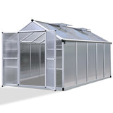 Greenfingers Greenhouse Aluminium Green House Garden Shed Greenhouses 3.08x2.5M