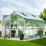 Greenfingers Greenhouse Aluminium Green House Gaden Shed Greenhouses 3.62x1.9M