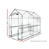 Greenfingers Garden Shed Greenhouse 1.9x1.2x1.9M Green House Replacement *Cover