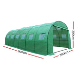 Greenfingers Greenhouse Garden Shed Green House Replacement *Cover Only* 6X3X2M