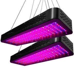 Greenfingers Set of 2 LED Grow Light Kit Hydroponic System 2000W Full Spectrum Indoor