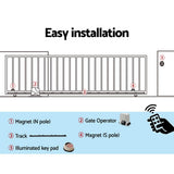 Auto Electric Sliding Gate Opener 1200KG Keypad 4M Rails