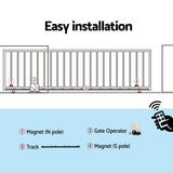 Auto Electric Sliding Gate Opener 1800KG 4M Rails