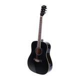 ALPHA 41 Inch Wooden Acoustic Guitar Black