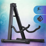 ALPHA Folding Acoustic Guitar Stand Bass Floor Rack Holder Accessories Pack