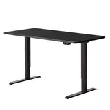 Artiss Standing Desk Sit Stand Up Riser Height Adjustable Motorised Electric Computer Laptop Table Black