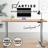 Artiss Standing Desk Sit Stand Table Height Adjustable Motorised Electric Frame Riser 120cm Desktop