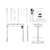 Artiss Standing Desk Motorised Electric Adjustable Sit Stand Table Riser Computer Laptop Stand 120cm