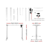 Artiss Standing Desk Sit Stand Table Riser Motorised Height Adjustable Computer Laptop Desks Stand 120cm White