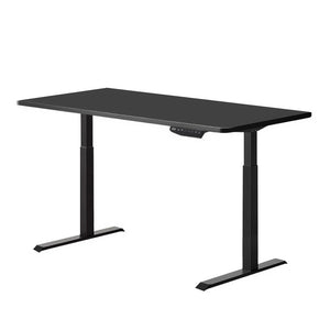 Artiss Standing Desk Sit Stand Riser Motorised Electric Computer Laptop Table Height Adjustable Dual Motor Black