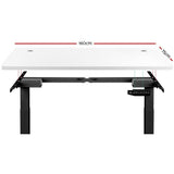 Artiss 160cm Motorised Electric Height Adjustable Standing Desk Table Dual Motor