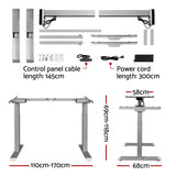 Artiss Standing Desk Motorised Sit Stand Table Riser Adjustable Computer Laptop Desks Dual Motors 140cm