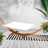 Gardeon Double Hammock with Wooden Hammock Stand