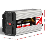 Giantz 1500W Puresine Wave DC-AC Power Inverter