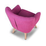 Keezi Kids Sofa Armchair Pink Linen Lounge Nordic French Couch Children Room