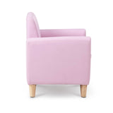 Keezi Kids Sofa Storage Armchair Lounge Pink PU Leather Children Chair Couch