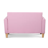 Keezi Kids Sofa Storage Armchair Lounge Pink PU Leather Children Chair Couch