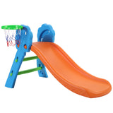 Keezi Kids Slide with Basketball Hoop Outdoor Indoor Playground Toddler Play