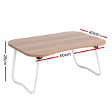 Artiss Laptop Desk Portable Tray Table Foldable Bed Tables Breakfast Overbed Light Wood