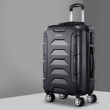 Wanderlite 20" Luggage Sets Suitcase Trolley Travel Hard Case Lightweight Black