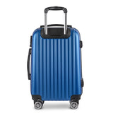 Wanderlite 20inch Lightweight Hard Suit Case Luggage Blue