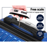 Wanderlite 2 Piece Lightweight Hard Suit Case Luggage Blue