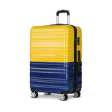 Wanderlite Lightweight Hard Suit Case Luggage Yellow & Purple