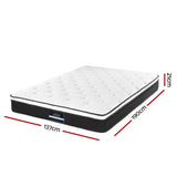 Giselle Bedding Bonita Euro Top Bonnell Spring Mattress 21cm Thick – Double