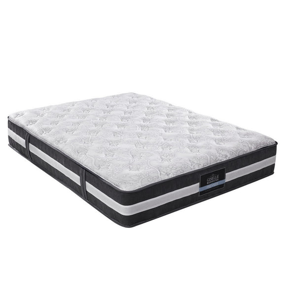 Giselle Bedding Lotus Tight Top Pocket Spring Mattress 30cm Thick – Double