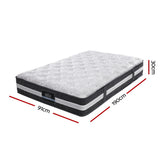 Giselle Bedding Lotus Tight Top Pocket Spring Mattress 30cm Thick – Single