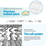 Giselle Bedding Normay Bonnell Spring Mattress 21cm Thick – King Single