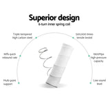 Giselle Bedding Eve Euro Top Pocket Spring Mattress 34cm Thick – King