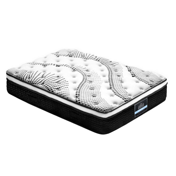 Giselle Bedding Como Euro Top Pocket Spring Mattress 32cm Thick – King Single