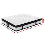 Giselle Bedding Devon Euro Top Pocket Spring Mattress 31cm Thick – King