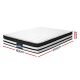 Giselle Bedding Rostock Euro Top Pocket Spring Mattress 27cm Thick – King