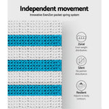 Giselle Bedding Galaxy Euro Top Cool Gel Pocket Spring Mattress 35cm Thick – Double