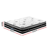 Giselle Bedding Galaxy Euro Top Cool Gel Pocket Spring Mattress 35cm Thick – King