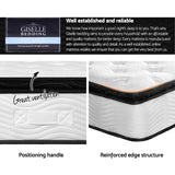 Giselle Bedding Alban Pillow Top Pocket Spring Mattress 28cm Thick – King Single