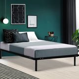 Artiss King Single Size Metal Bed Frame - Black